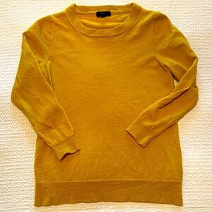 J. Crew | Golden 3/4 sleeve sweater